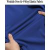 imageCOOFANDY Mens Long Sleeve Dress Shirt Casual Button Down Shirts Wrinkle Free Untucked ShirtDark Blue