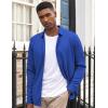 imageCOOFANDY Mens Long Sleeve Dress Shirt Casual Button Down Shirts Wrinkle Free Untucked ShirtDark Blue