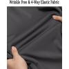 imageCOOFANDY Mens Long Sleeve Dress Shirt Casual Button Down Shirts Wrinkle Free Untucked ShirtDark Grey