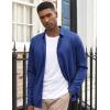 imageCOOFANDY Mens Long Sleeve Dress Shirt Casual Button Down Shirts Wrinkle Free Untucked ShirtDeep Blue