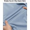 imageCOOFANDY Mens Long Sleeve Dress Shirt Casual Button Down Shirts Wrinkle Free Untucked ShirtLight Blue