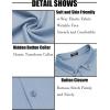 imageCOOFANDY Mens Long Sleeve Dress Shirt Casual Button Down Shirts Wrinkle Free Untucked ShirtLight Blue