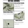 imageCOOFANDY Mens Long Sleeve Dress Shirt Casual Button Down Shirts Wrinkle Free Untucked ShirtLight Green