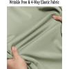 imageCOOFANDY Mens Long Sleeve Dress Shirt Casual Button Down Shirts Wrinkle Free Untucked ShirtLight Green