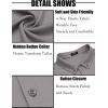 imageCOOFANDY Mens Long Sleeve Dress Shirt Casual Button Down Shirts Wrinkle Free Untucked ShirtLight Grey