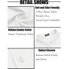 imageCOOFANDY Mens Long Sleeve Dress Shirt Casual Button Down Shirts Wrinkle Free Untucked ShirtWhite