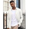 imageCOOFANDY Mens Long Sleeve Dress Shirt Casual Button Down Shirts Wrinkle Free Untucked ShirtWhite
