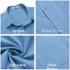 imageCOOFANDY Mens Short Sleeve Casual Button Down Shirts Summer Untucked Dress Shirts with PocketSky Blue