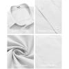 imageCOOFANDY Mens Short Sleeve Casual Button Down Shirts Summer Untucked Dress Shirts with PocketWhite