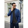 imageCOOFANDY Mens Slim Fit Basic Turtleneck TShirt Long Sleeve Solid T Shirts Casual Knit Pullover Thermal Tops2 Packblacklight Grey