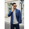imageCOOFANDY Mens Slim Fit Basic Turtleneck TShirt Long Sleeve Solid T Shirts Casual Knit Pullover Thermal Tops2 Packnavy Bluelight Grey