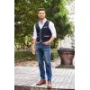 imageCOOFANDY Mens Suit Vest Slim Fit Formal Business Dress Vest Casual Wedding WaistcoatBlack