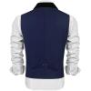 imageCOOFANDY Mens Suit Vest Slim Fit Formal Business Dress Vest Casual Wedding WaistcoatBlue