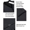 imageCOOFANDY Mens Suit Vest Slim Fit Formal Business Dress Vest Casual Wedding WaistcoatDark Grayblack