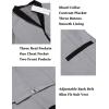 imageCOOFANDY Mens Suit Vest Slim Fit Formal Business Dress Vest Casual Wedding WaistcoatGrey