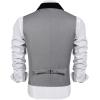 imageCOOFANDY Mens Suit Vest Slim Fit Formal Business Dress Vest Casual Wedding WaistcoatGrey