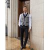 imageCOOFANDY Mens Suit Vest Slim Fit Formal Business Dress Vest Casual Wedding WaistcoatGrey