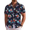 Navy & Red - Flower