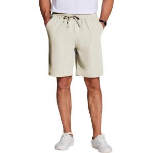 imageCOOFANDY Mens Casual Drawstring Shorts Lightweight Elastic Waist Walking Shorts with PocketsLight Grey