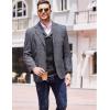 imageCOOFANDY Men Casual Knitted Sweaters Shawl Collar Dress Sweater Long Sleeve VNeck Pullover TopsBlack