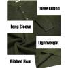 imageCOOFANDY Men Henley Knit Sweater Dress Long Sleeve Button Pullover Sweater Casual Sweater Lightweight Slim Fit TopsArmy GreenBlack