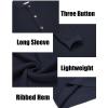 imageCOOFANDY Men Henley Knit Sweater Dress Long Sleeve Button Pullover Sweater Casual Sweater Lightweight Slim Fit TopsNavy Blue