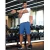 imageCOOFANDY Mens 2 Pack 9 inch Gym Workout Shorts Lightweight Casual Active Running Shorts with PocketsGreyDark Blue