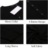 imageCOOFANDY Mens 2Pack Slim Fit Henley Shirts Long Sleeve Lightweight Fashion Casual Cotton Basic T ShirtsBlackWhite