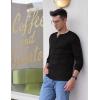 imageCOOFANDY Mens 2Pack Slim Fit Henley Shirts Long Sleeve Lightweight Fashion Casual Cotton Basic T ShirtsBlueBlack