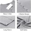 imageCOOFANDY Mens 2Pack Slim Fit Henley Shirts Long Sleeve Lightweight Fashion Casual Cotton Basic T ShirtsBlueLight Gray