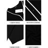 imageCOOFANDY Mens Baseball Button Down Jersey Short Sleeve Hipster Hip Hop T ShirtsBlack
