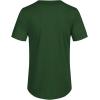 imageCOOFANDY Mens Baseball Button Down Jersey Short Sleeve Hipster Hip Hop T ShirtsGreen