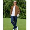 imageCOOFANDY Mens Bomber Jacket Lightweight Casual Stylish Light Flight Jacket Windbreaker Varsity JacketsBrown