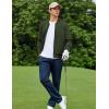 imageCOOFANDY Mens Bomber Jacket Lightweight Casual Stylish Light Flight Jacket Windbreaker Varsity JacketsDark Green