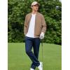 imageCOOFANDY Mens Bomber Jacket Lightweight Casual Stylish Light Flight Jacket Windbreaker Varsity JacketsKhaki