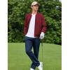imageCOOFANDY Mens Bomber Jacket Lightweight Casual Stylish Light Flight Jacket Windbreaker Varsity JacketsWine Red