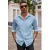 imageCOOFANDY Mens Button Down Long Sleeve Shirt Casual Untucked Dress Shirt Regular Fit Wedding ShirtsAngel Falls