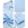 imageCOOFANDY Mens Button Down Long Sleeve Shirt Casual Untucked Dress Shirt Regular Fit Wedding ShirtsAngel Falls