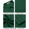 imageCOOFANDY Mens Button Down Long Sleeve Shirt Casual Untucked Dress Shirt Regular Fit Wedding ShirtsEvergreen
