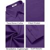 imageCOOFANDY Mens Button Down Long Sleeve Shirt Casual Untucked Dress Shirt Regular Fit Wedding ShirtsImperial Purple