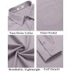 imageCOOFANDY Mens Button Down Long Sleeve Shirt Casual Untucked Dress Shirt Regular Fit Wedding ShirtsQuiet Gray