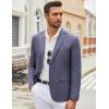 imageCOOFANDY Mens Casual Blazer Lightweight Unlined Sport Coat Regular Fit Two Button Suit JacketBlue
