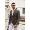 imageCOOFANDY Mens Casual Blazer Lightweight Unlined Sport Coat Regular Fit Two Button Suit JacketBrown