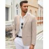 imageCOOFANDY Mens Casual Blazer Lightweight Unlined Sport Coat Regular Fit Two Button Suit JacketChampagne