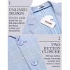 imageCOOFANDY Mens Casual Blazer Lightweight Unlined Sport Coat Regular Fit Two Button Suit JacketCheckered Blazer  Clear Blue
