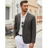 imageCOOFANDY Mens Casual Blazer Lightweight Unlined Sport Coat Regular Fit Two Button Suit JacketDark Charcoal