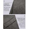 imageCOOFANDY Mens Casual Blazer Lightweight Unlined Sport Coat Regular Fit Two Button Suit JacketDark Charcoal