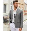 imageCOOFANDY Mens Casual Blazer Lightweight Unlined Sport Coat Regular Fit Two Button Suit JacketGray