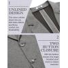 imageCOOFANDY Mens Casual Blazer Lightweight Unlined Sport Coat Regular Fit Two Button Suit JacketGray
