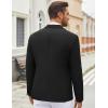 imageCOOFANDY Mens Casual Blazer Lightweight Unlined Sport Coat Regular Fit Two Button Suit JacketSolid Blazer  Black